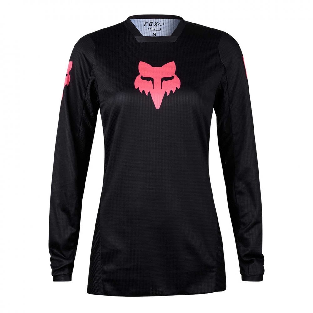 FOX Racing Womens MX Jersey - BLACKOUT (Black/Black)