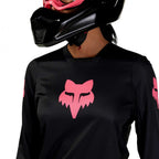 FOX Racing Women's BLACKOUT MX Jersey (Black/Black)