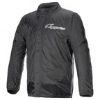 Alpinestars Motorcycle Waterproof Rain Jacket - Hurricane Rain V2 (Black)