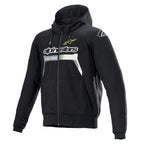 Alpinestars Chrome Ignition Motorcycle Sports Riding Hoodie (Black/YELLOW/Fluo)