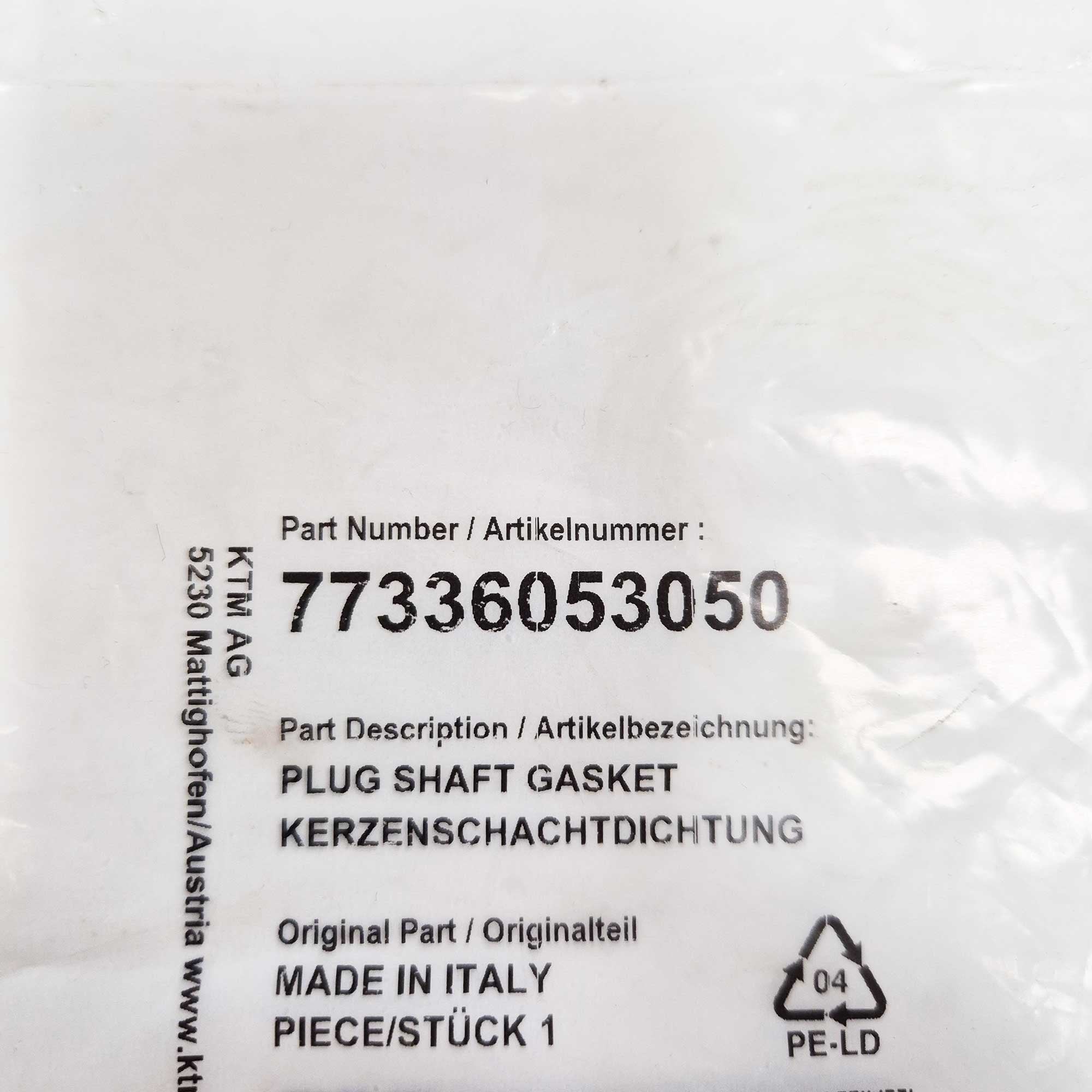 KTM Genuine Part - Gasket, Spark Plug - K77336053050