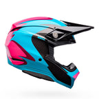Bell Moto-10 SPHERICAL MX | Enduro Helmet FLUID (Blue/Pink/Carbon)