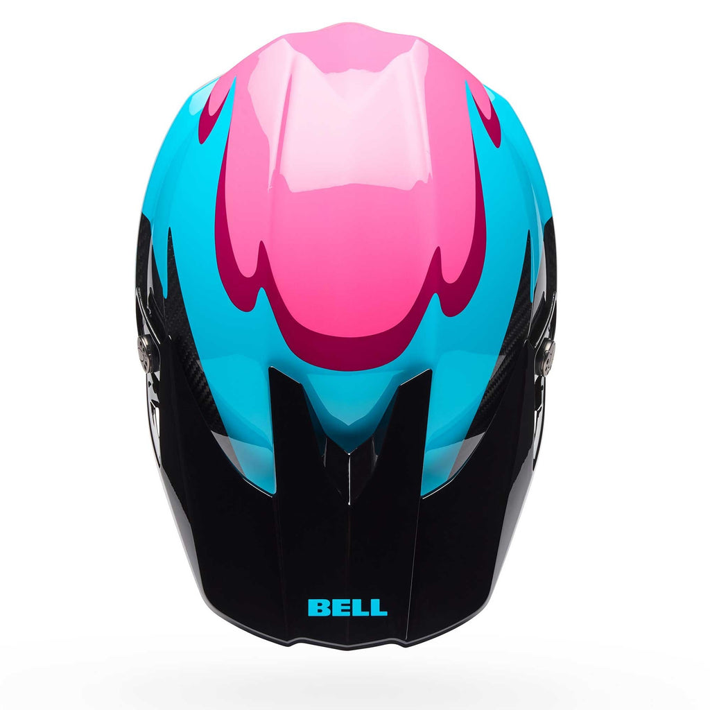 Bell Moto-10 SPHERICAL MX | Enduro Helmet FLUID (Blue/Pink/Carbon)
