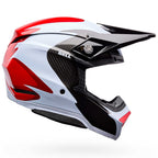 BELL Moto-10 SPHERICAL FLUID MX | Enduro Helmet (Red/White/Carbon)