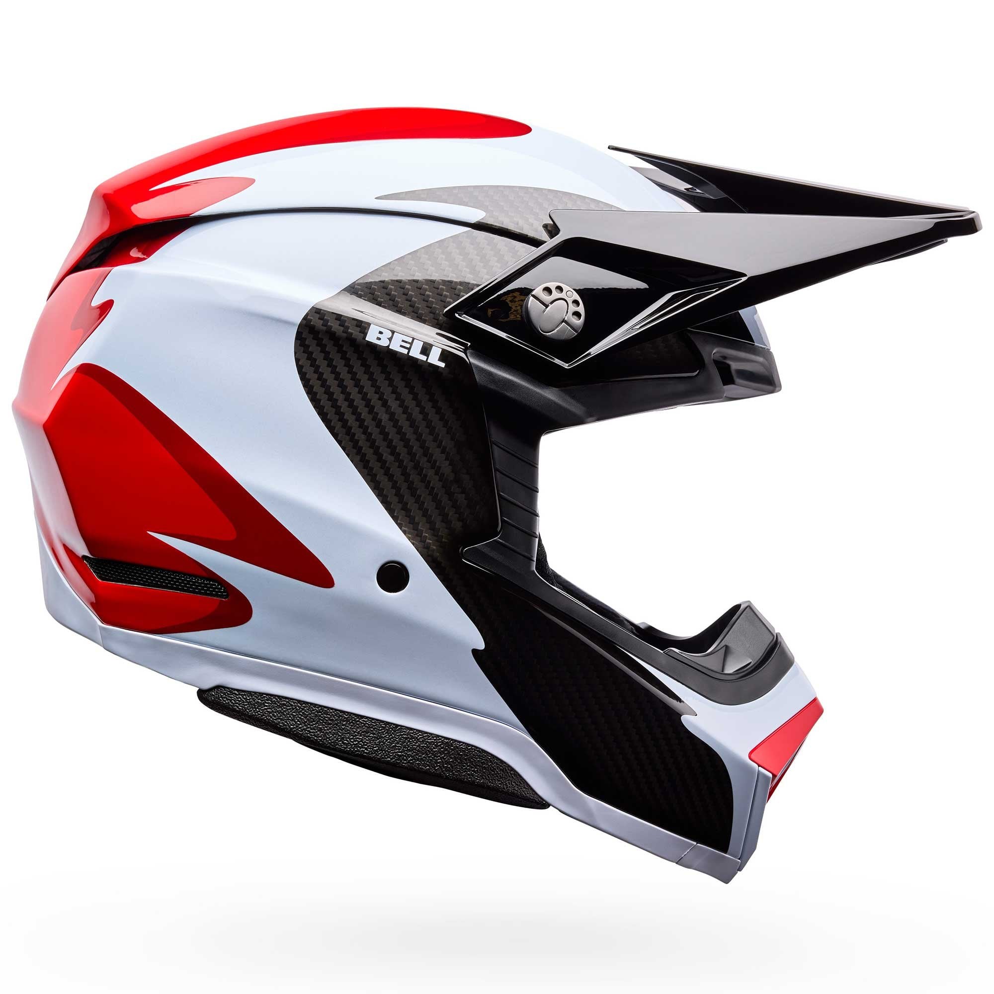 Bell Moto-10 SPHERICAL MX | Enduro Helmet FLUID (Red/White/Carbon)