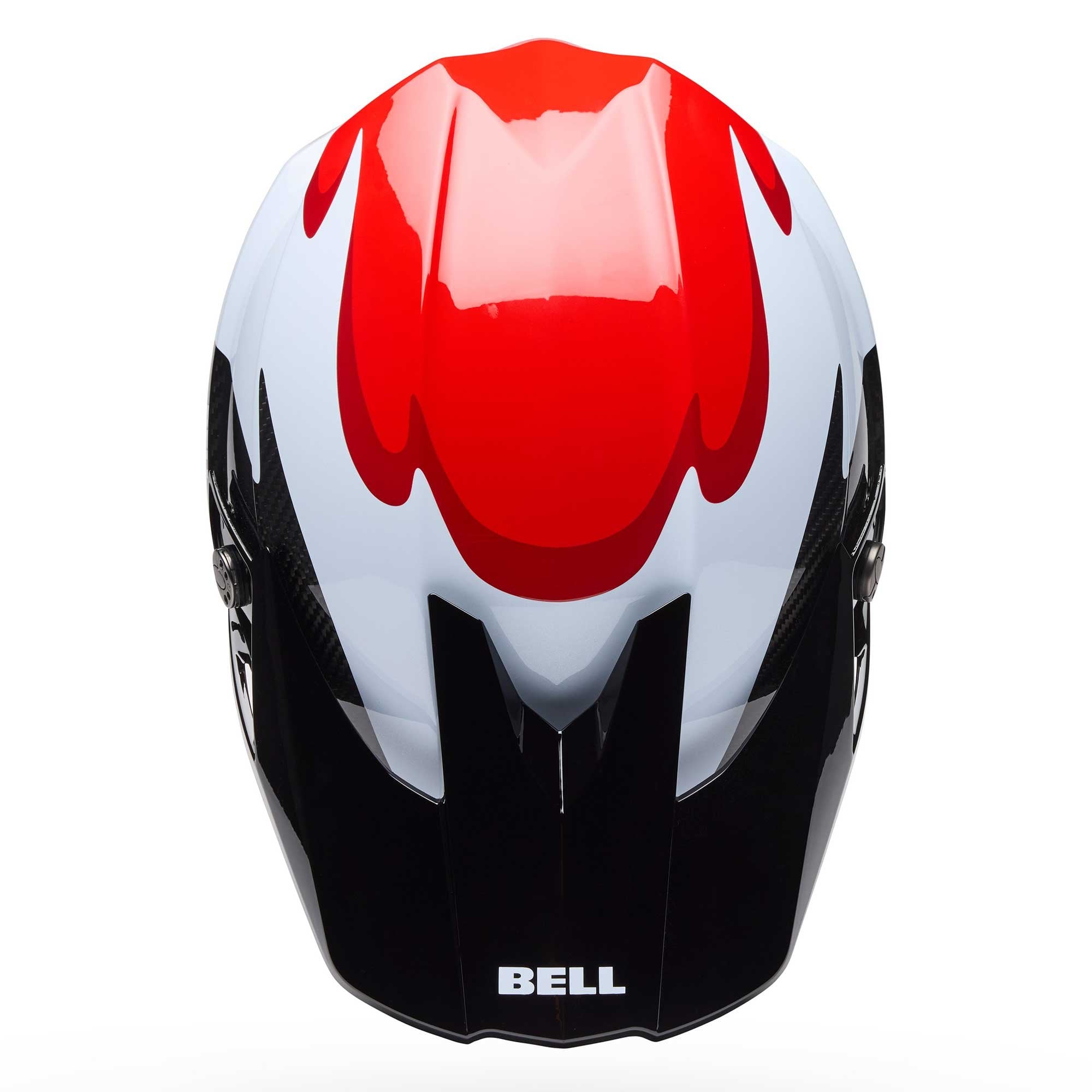 Bell Moto-10 SPHERICAL MX | Enduro Helmet FLUID (Red/White/Carbon)