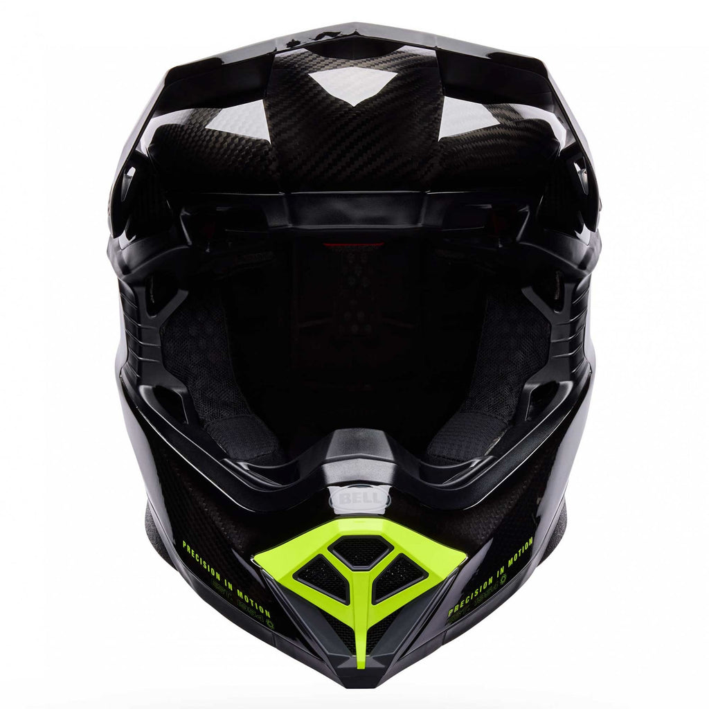 Bell Moto-10 SPHERICAL MX | Enduro Helmet STRIKE (Carbon/Grey/Fluo Yellow)