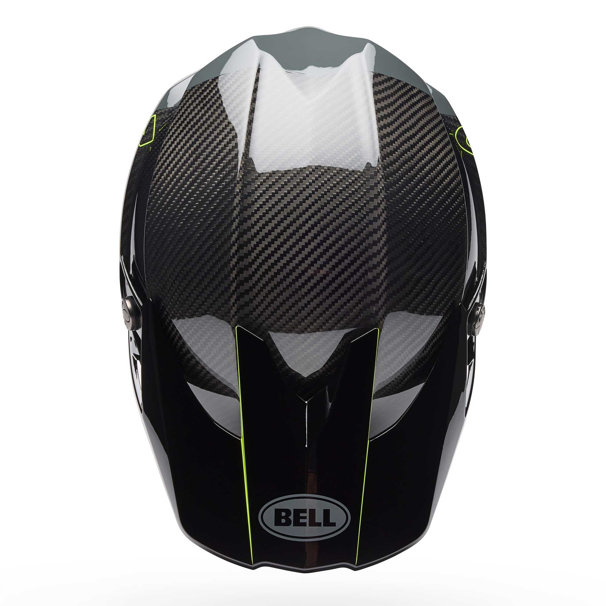 Bell Moto-10 SPHERICAL MX | Enduro Helmet STRIKE (Carbon/Grey/Fluo Yellow)