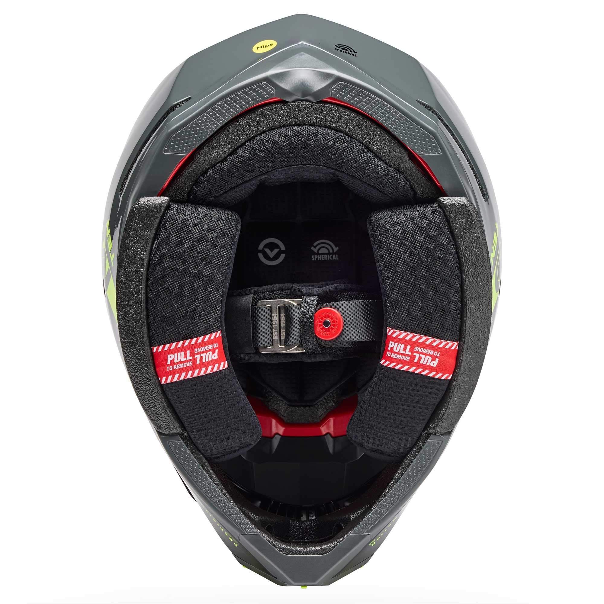 Bell Moto-10 SPHERICAL MX | Enduro Helmet STRIKE (Carbon/Grey/Fluo Yellow)