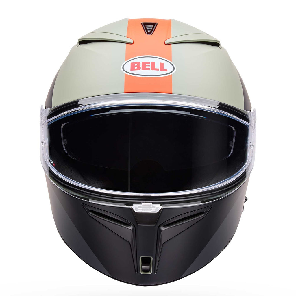 Bell Lithium MIPS BASH Motorcycle Helmet (Matt Grey/Olive/Orange)