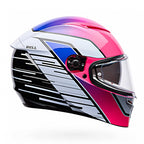 Bell Lithium MIPS TRANSITION Motorcycle Helmet (Black/White/Pink/Blue)