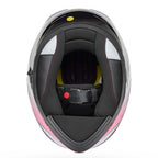 Bell Lithium MIPS TRANSITION Motorcycle Helmet (Black/White/Pink/Blue)