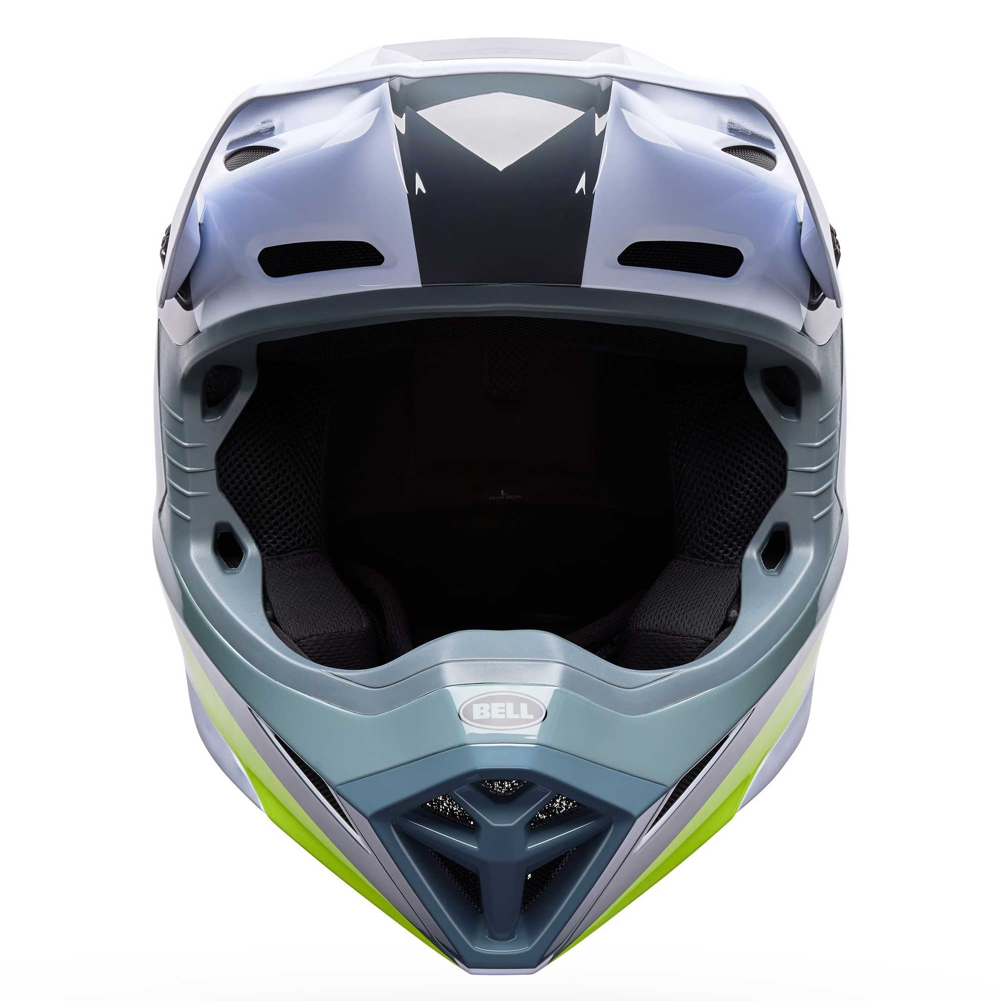 Bell MX | Enduro Helmet - MX-10 MIPS AVIATOR (White/Grey/Green/Fluo Yellow)