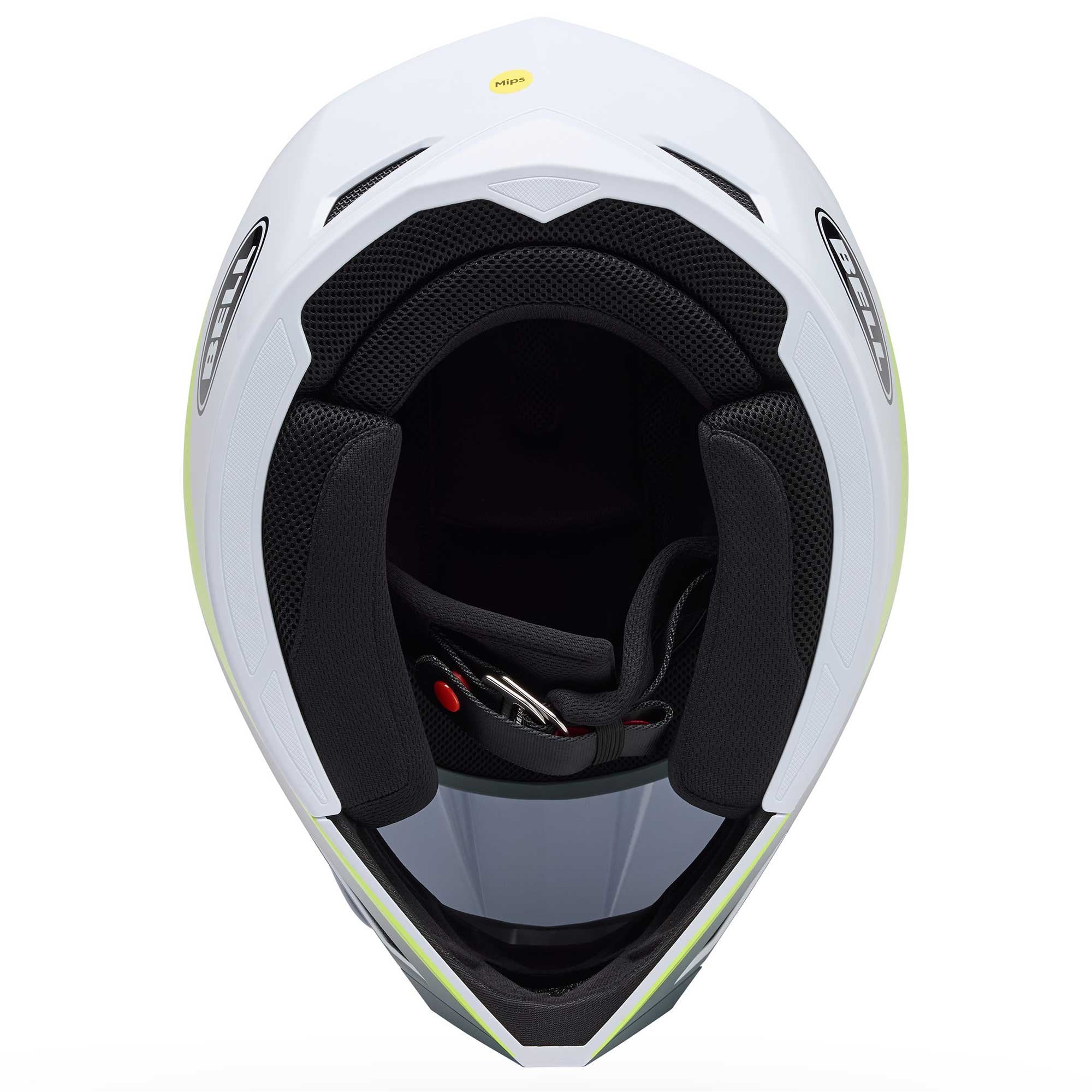 Bell MX | Enduro Helmet - MX-10 MIPS AVIATOR (White/Grey/Green/Fluo Yellow)