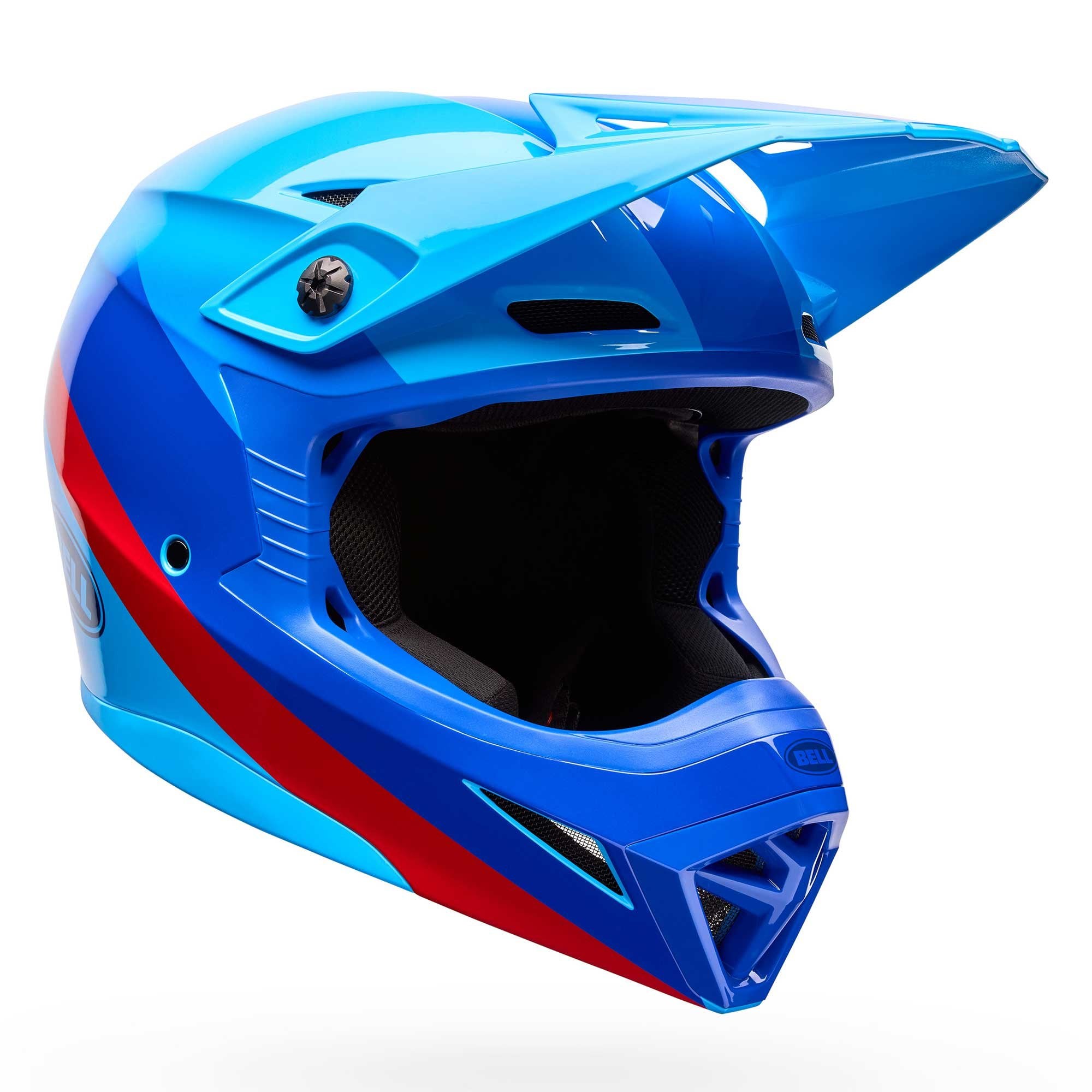 Bell MX | Enduro Helmet - MX-10 MIPS AVIATOR (Blue/Aqua Blue/Red)