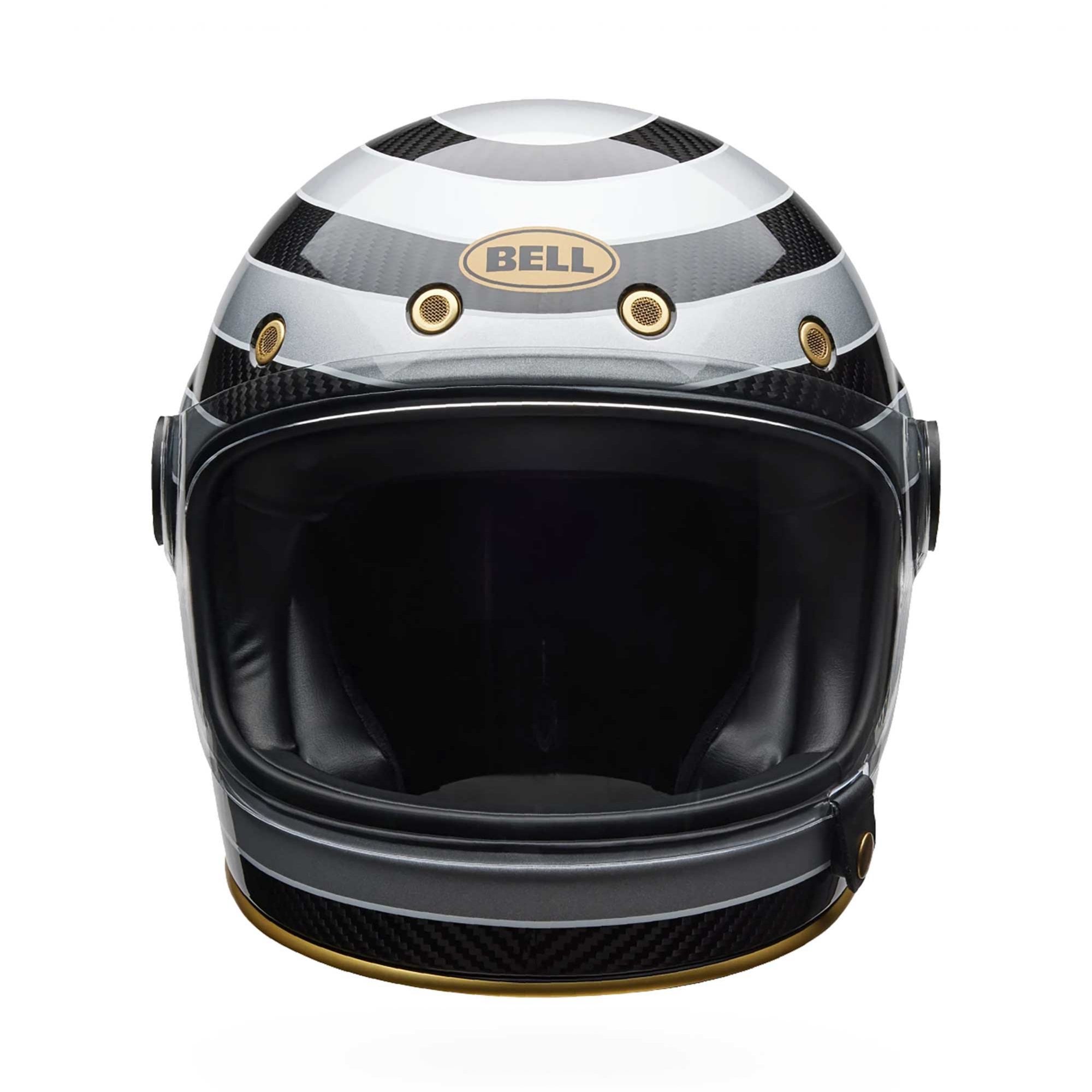 Bell Urban | Classic Motorcycle Helmet - BULLITT GT Carbon Roland Sands Designs - Temple (Black/Silver)