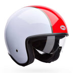 BELL Open Face Motorcycle Helmet - TX-501 RALLY (Red/White)