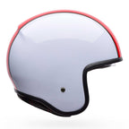 BELL Open Face Motorcycle Helmet - TX-501 RALLY (Red/White)