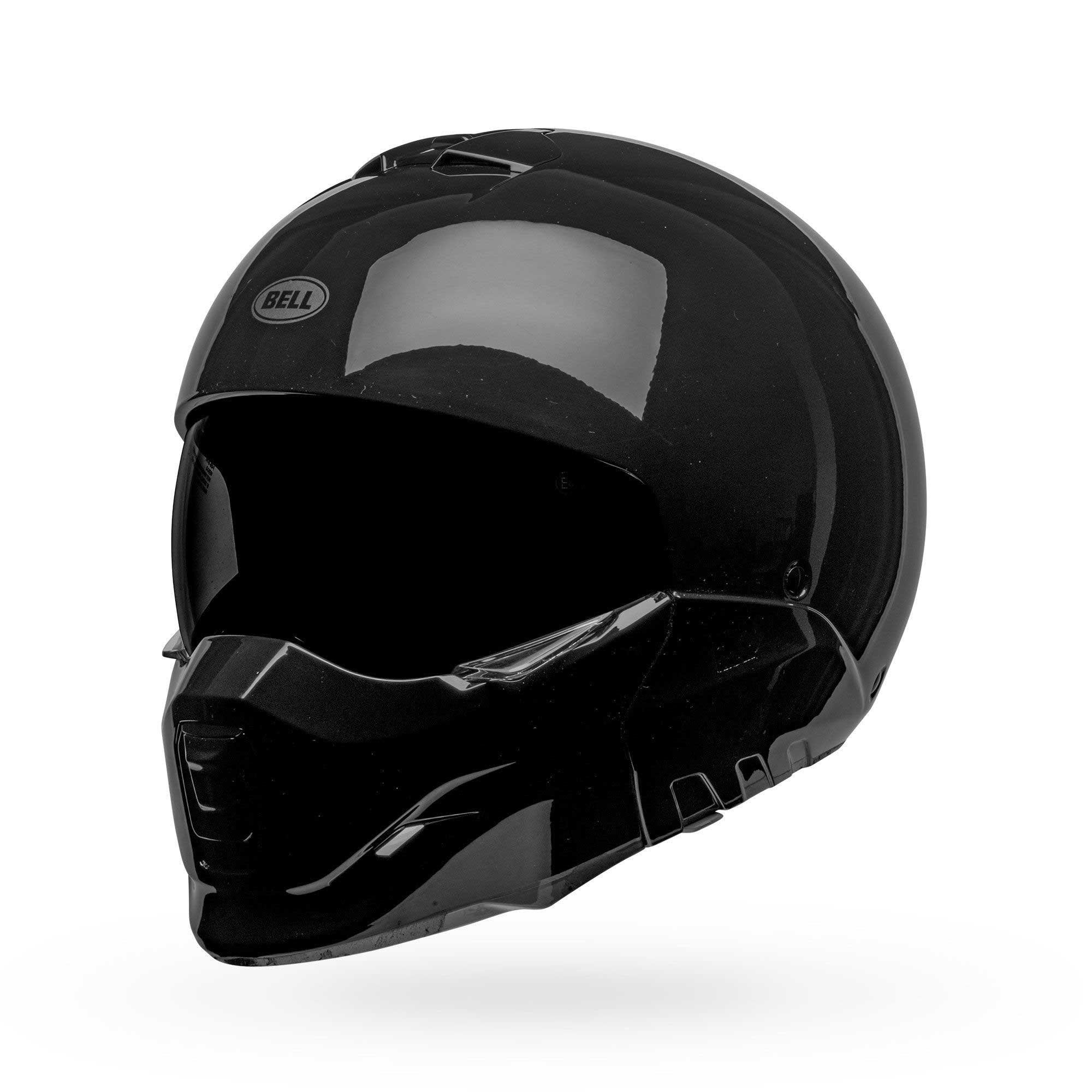 Bell Full | Open Face Motorcycle Helmet - BROOZER SOLID (Black)