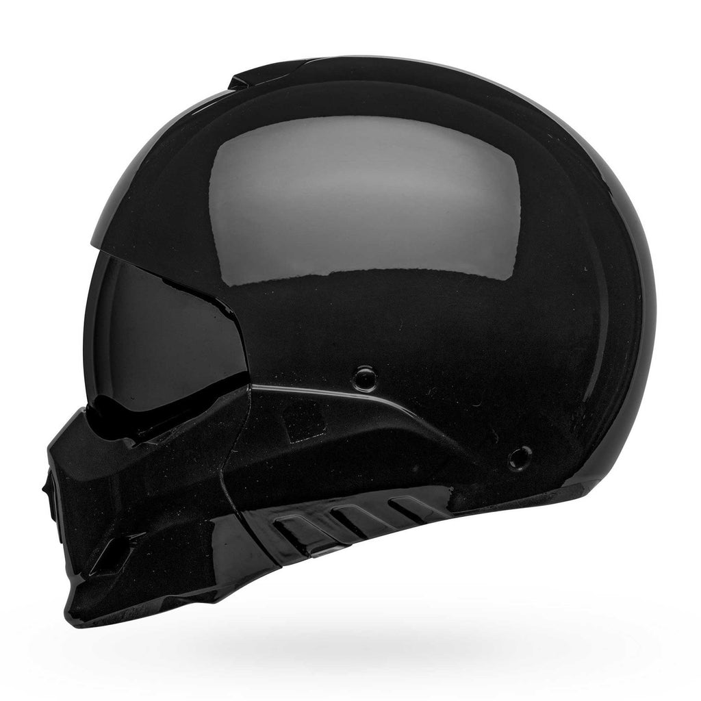 Bell Full | Open Face Motorcycle Helmet - BROOZER SOLID (Black)