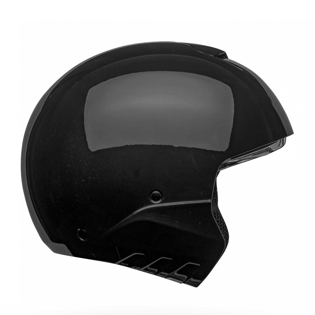 Bell Full | Open Face Motorcycle Helmet - BROOZER SOLID (Black)