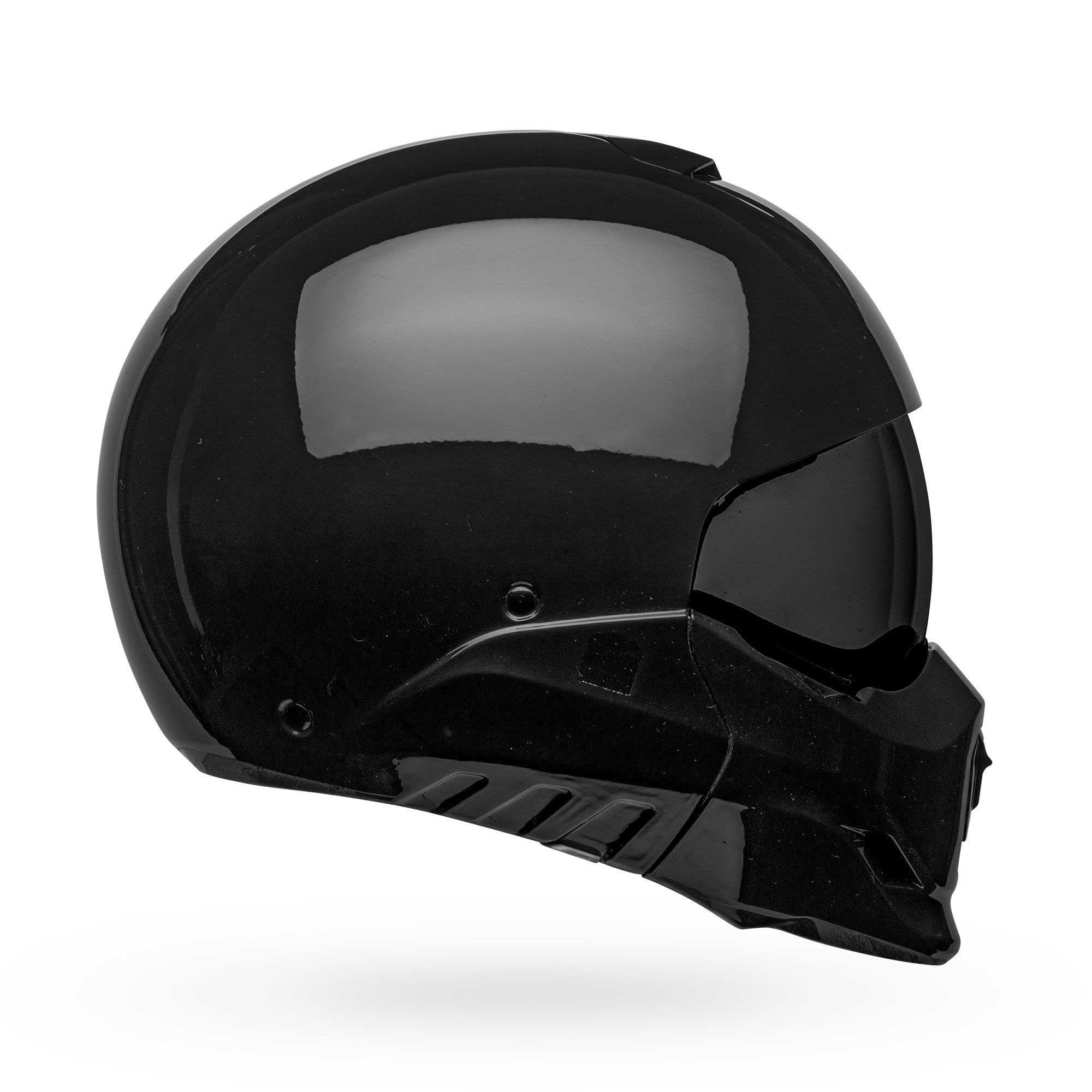 Bell Full | Open Face Motorcycle Helmet - BROOZER SOLID (Black)