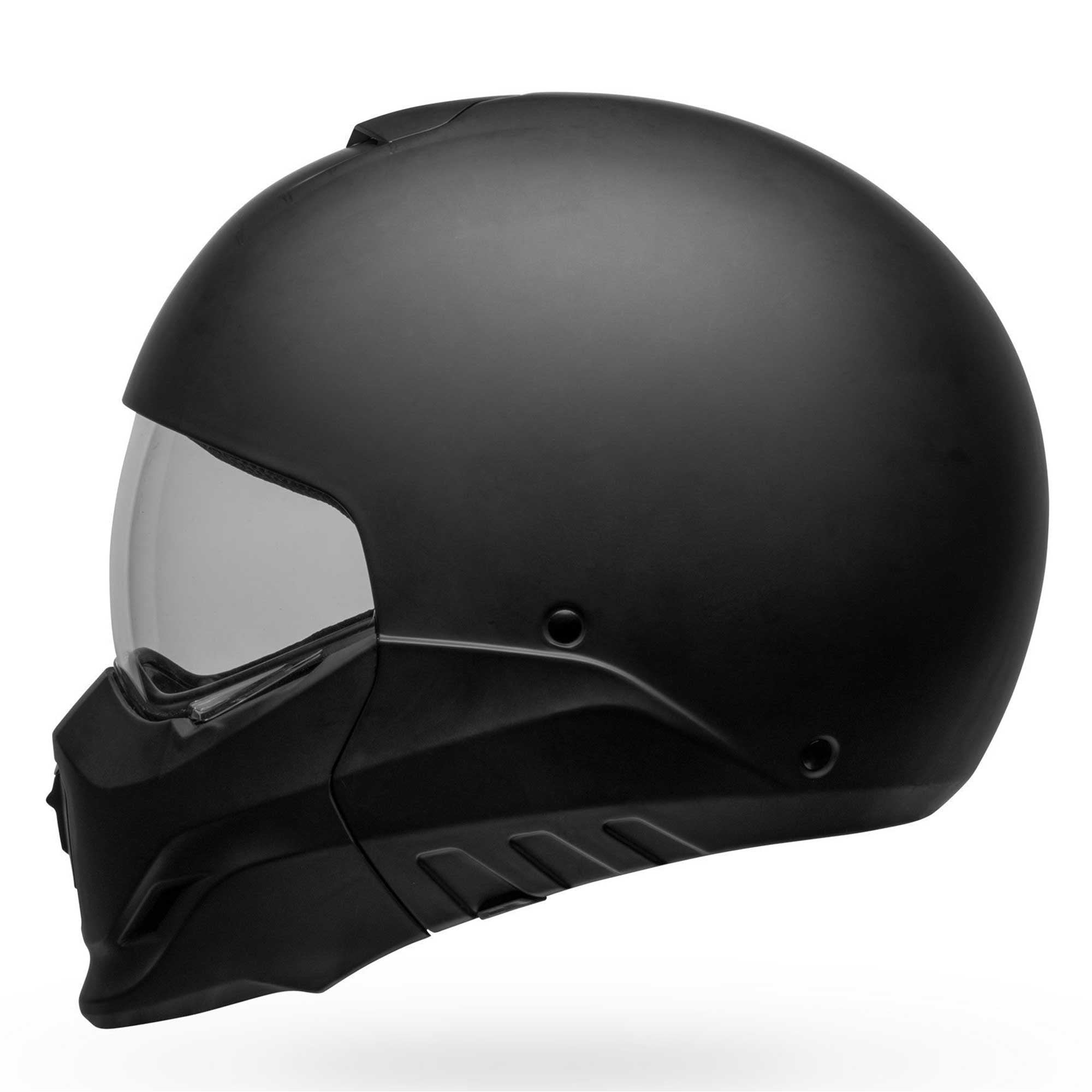 Bell Full | Open Face Motorcycle Helmet - BROOZER SOLID (Matt Black)