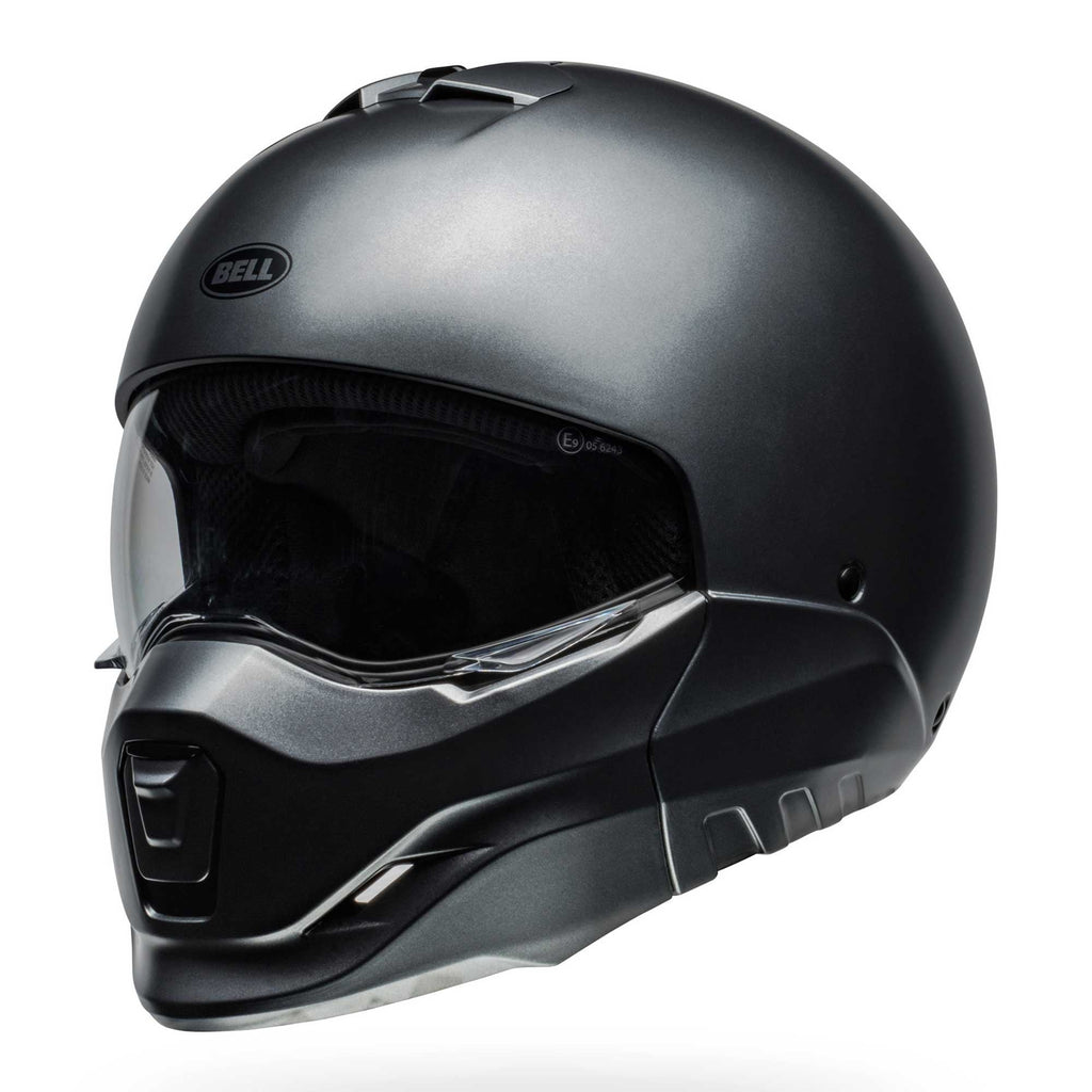 Bell Full | Open Face Motorcycle Helmet - BROOZER SOLID (Grey)