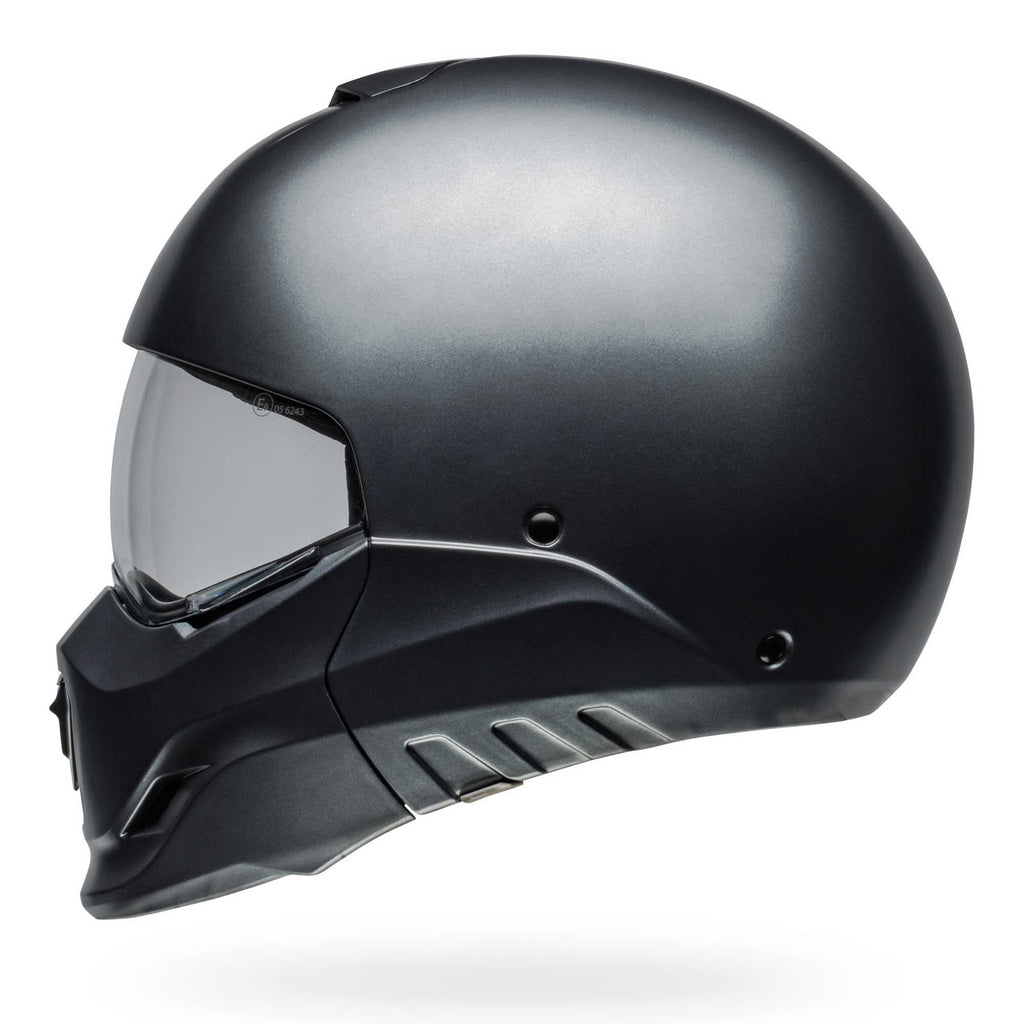 Bell Full | Open Face Motorcycle Helmet - BROOZER SOLID (Grey)