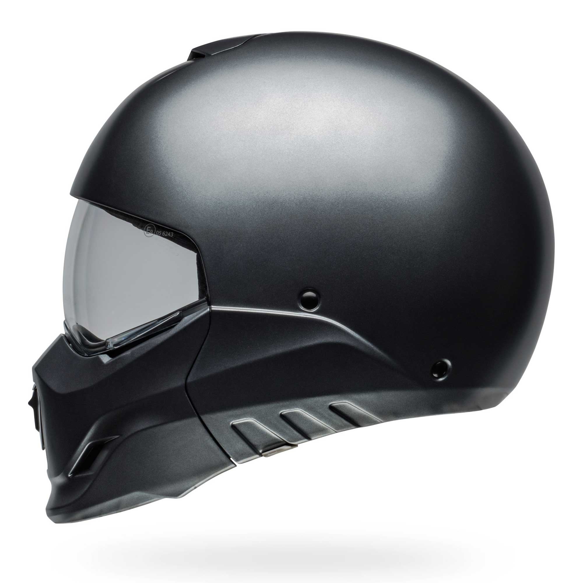 Bell Full | Open Face Motorcycle Helmet - BROOZER SOLID (Grey)