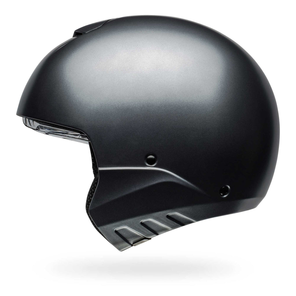 Bell Full | Open Face Motorcycle Helmet - BROOZER SOLID (Grey)