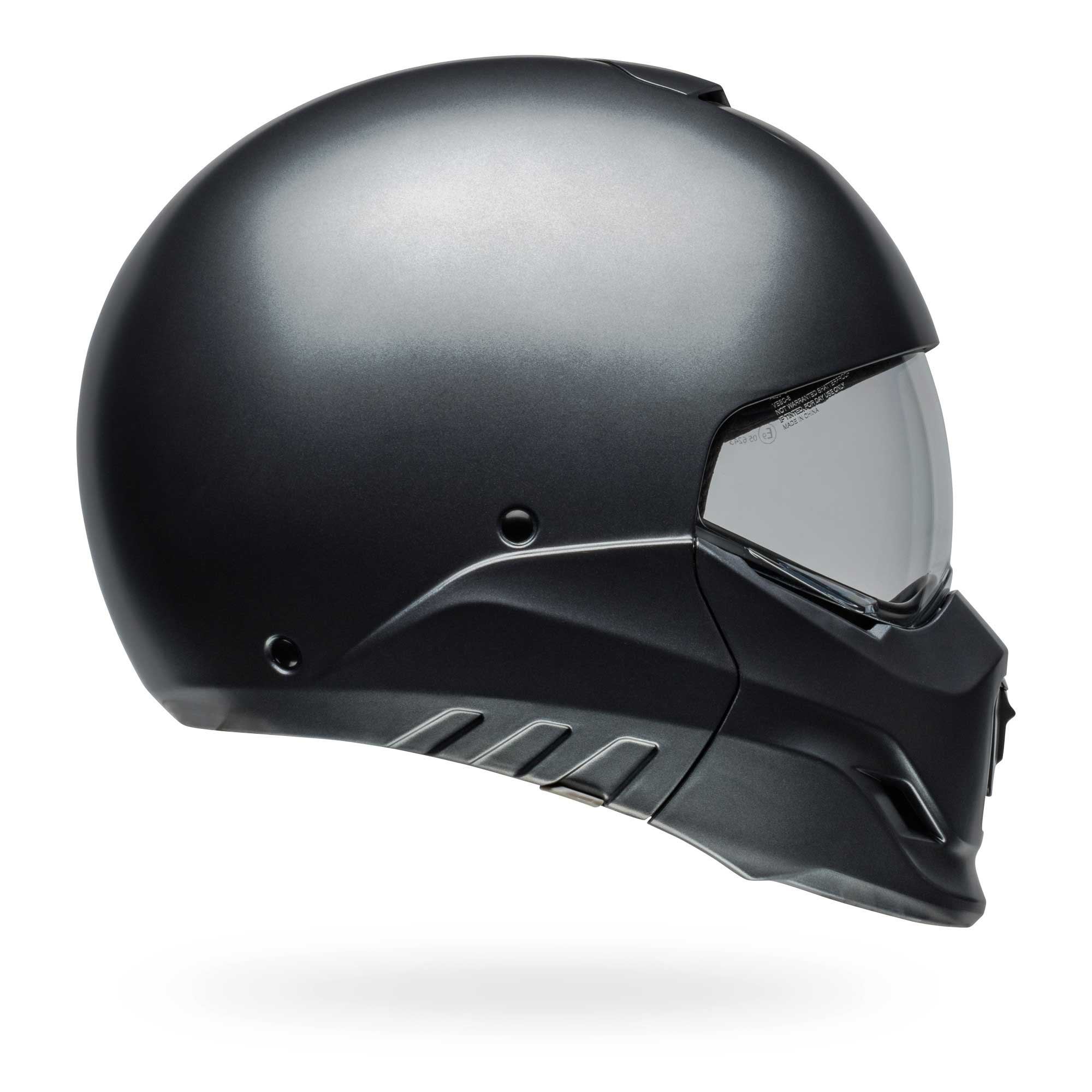 Bell Full | Open Face Motorcycle Helmet - BROOZER SOLID (Grey)