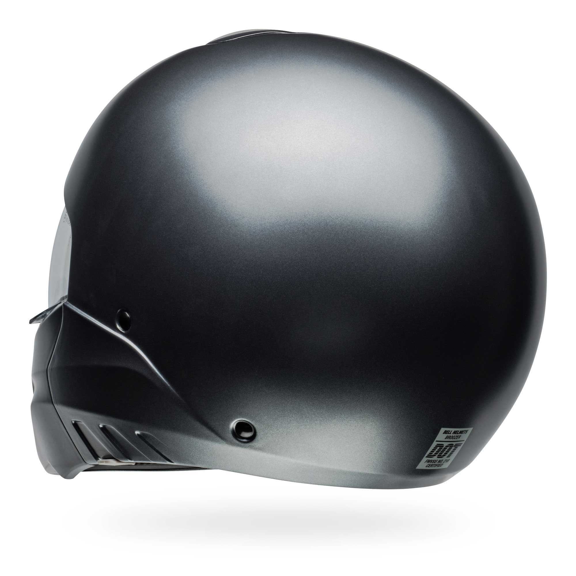 Bell Full | Open Face Motorcycle Helmet - BROOZER SOLID (Grey)