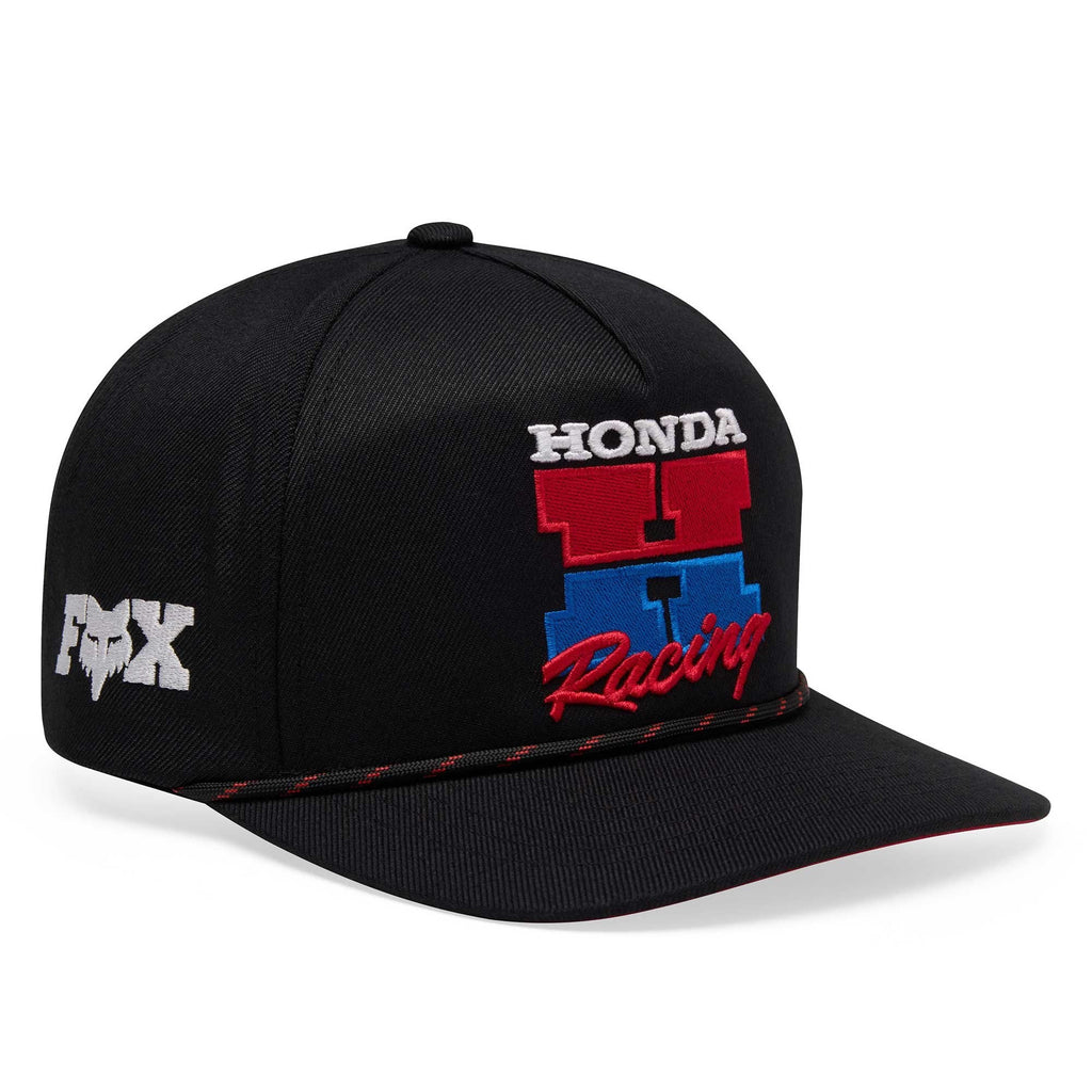 FOX Racing Mens Cap - HONDA Snapback Hat (Black)