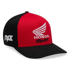 FOX Racing Mens Cap - HONDA Flexfit Hat (Black/Red)