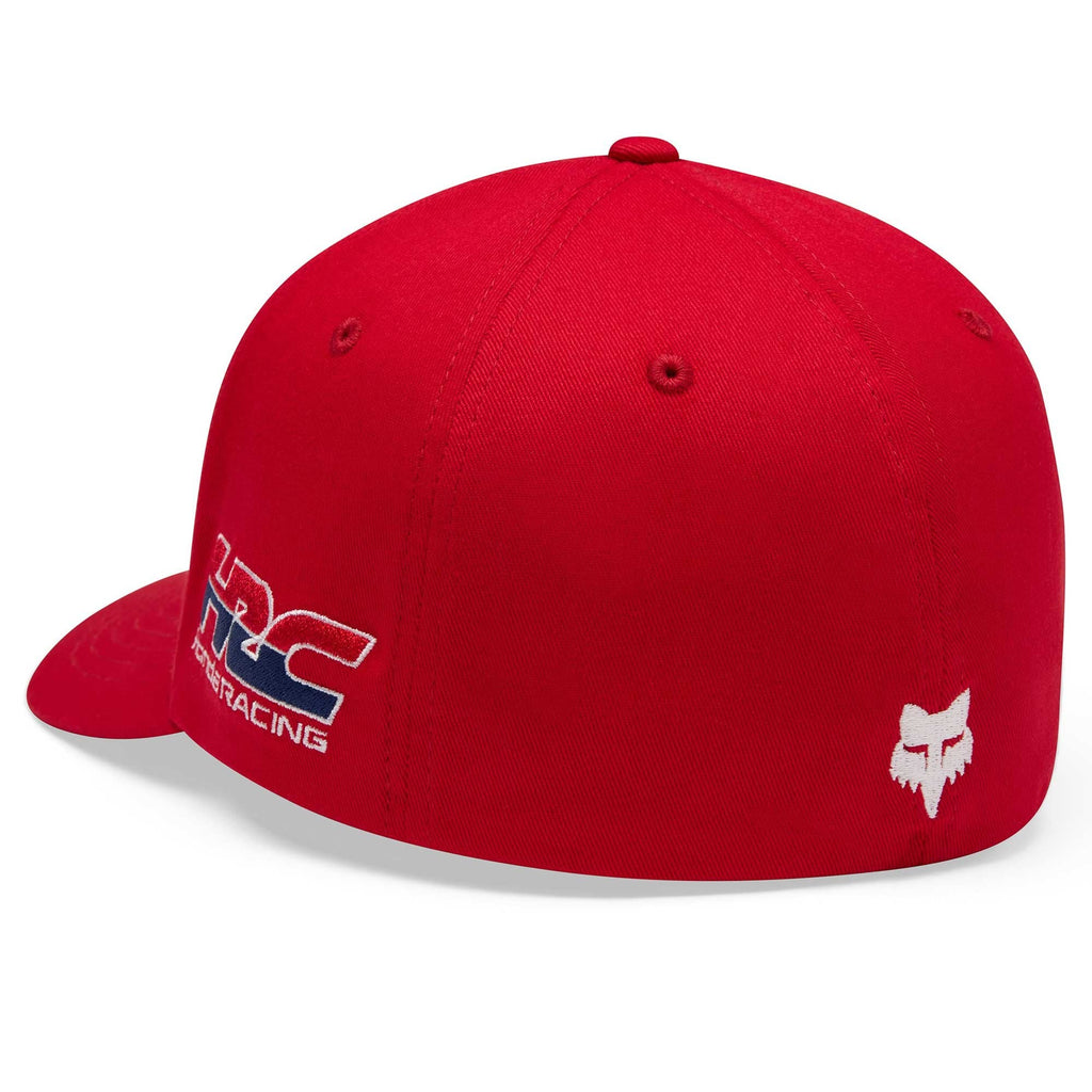 FOX Racing Mens Cap - HONDA Flexfit Hat (Red/White)