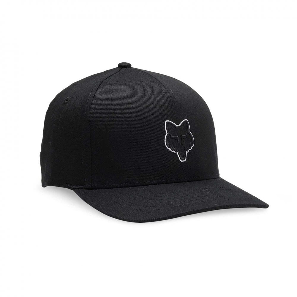 FOX Racing Mens Cap - FOX HEAD Flexfit Hat (Black)
