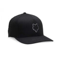 FOX Racing Mens Cap - FOX HEAD Flexfit Hat (Black)