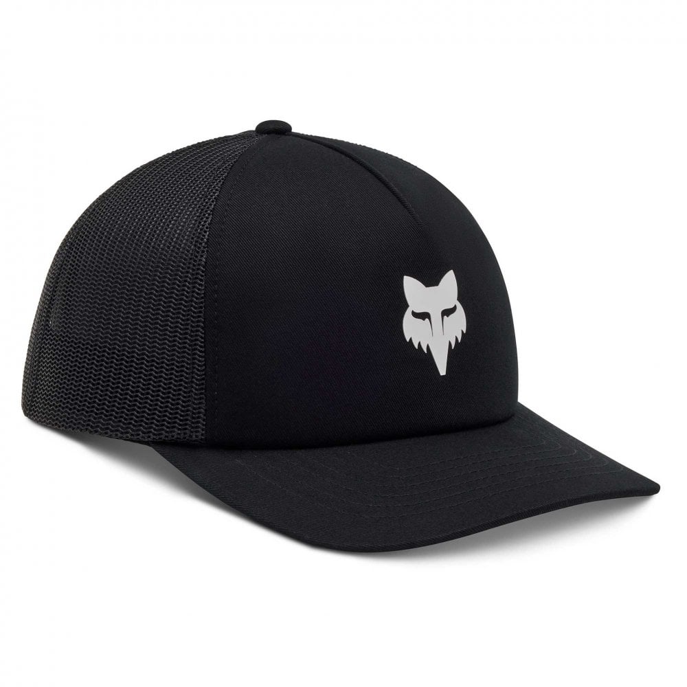 FOX Racing Mens Cap - FOX HEAD Trucker Hat (Black)