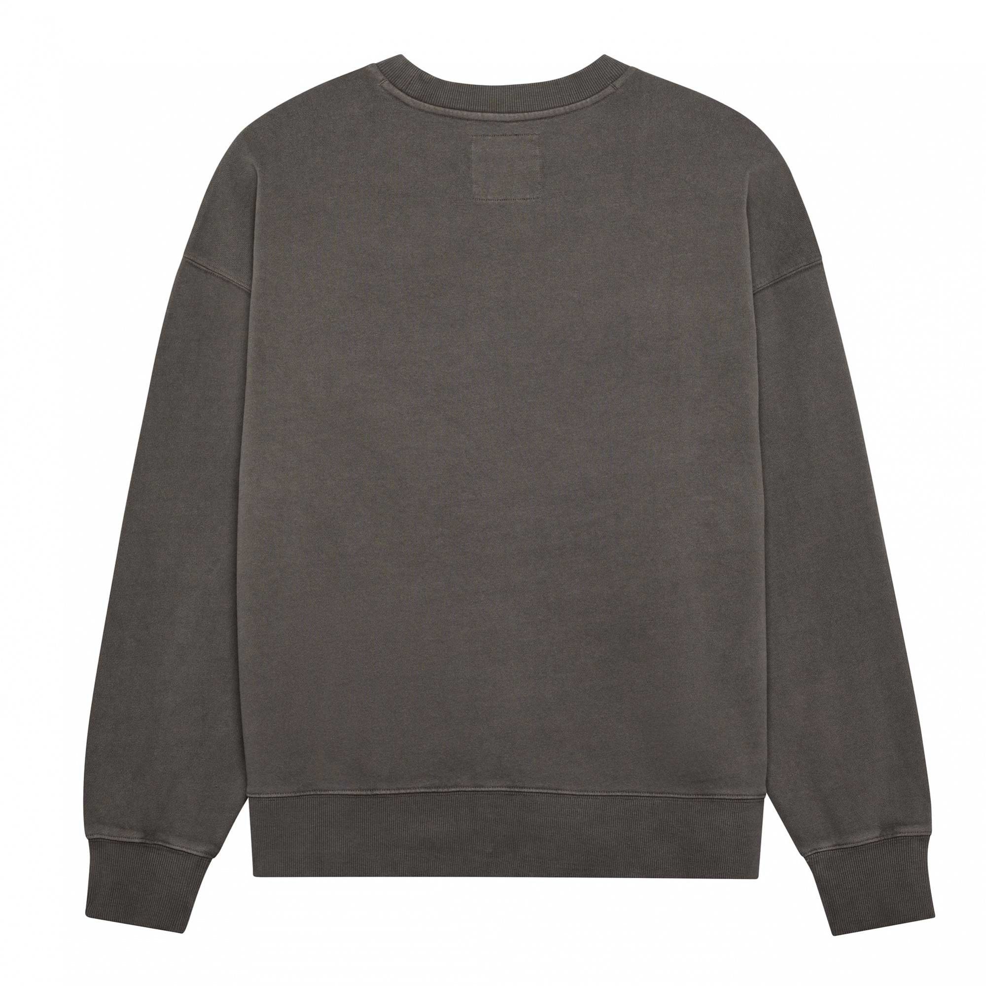 FOX Racing Mens Jumper - WORDMARK Oversized Fleece Crew (Pewter)