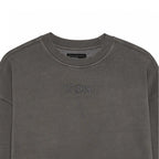FOX Racing Mens Jumper - WORDMARK Oversized Fleece Crew (Pewter)