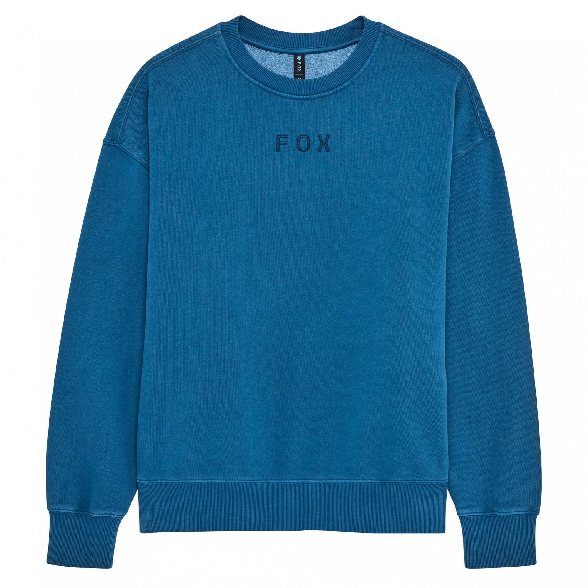 FOX Racing Mens Jumper - WORDMARK Oversized Fleece Crew (Twilight)