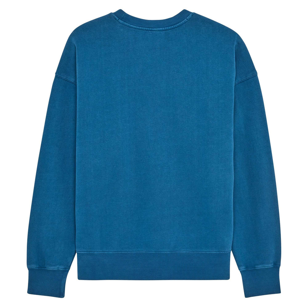 FOX Racing Mens Jumper - WORDMARK Oversized Fleece Crew (Twilight)