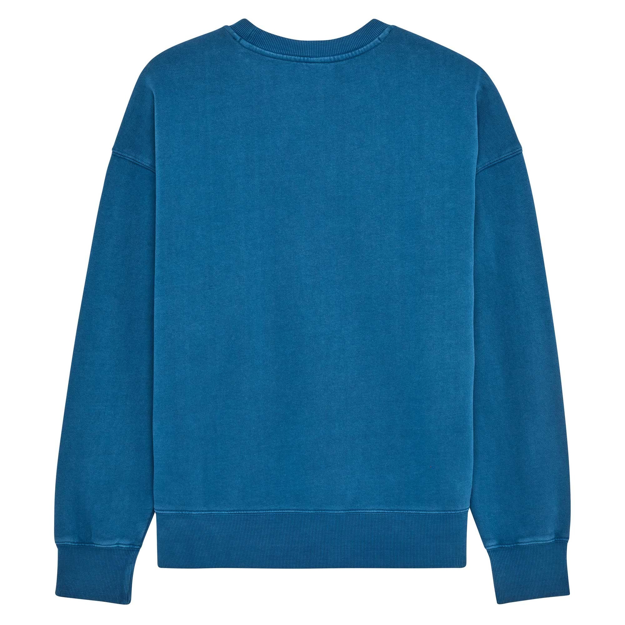FOX Racing Mens Jumper - WORDMARK Oversized Fleece Crew (Twilight)