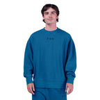FOX Racing Mens Jumper - WORDMARK Oversized Fleece Crew (Twilight)
