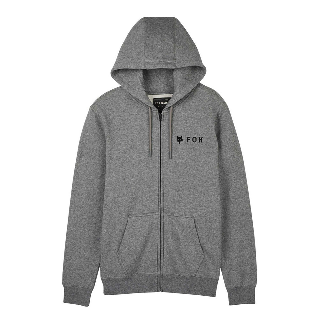 FOX Racing Mens Hoodie - ABSOLUTE Fleece ZIP (Heather Graphite)
