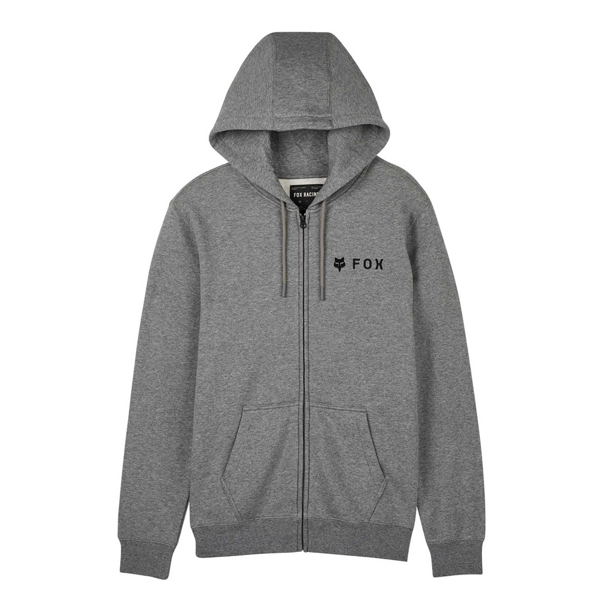 FOX Racing Mens Hoodie - ABSOLUTE Fleece ZIP (Heather Graphite)