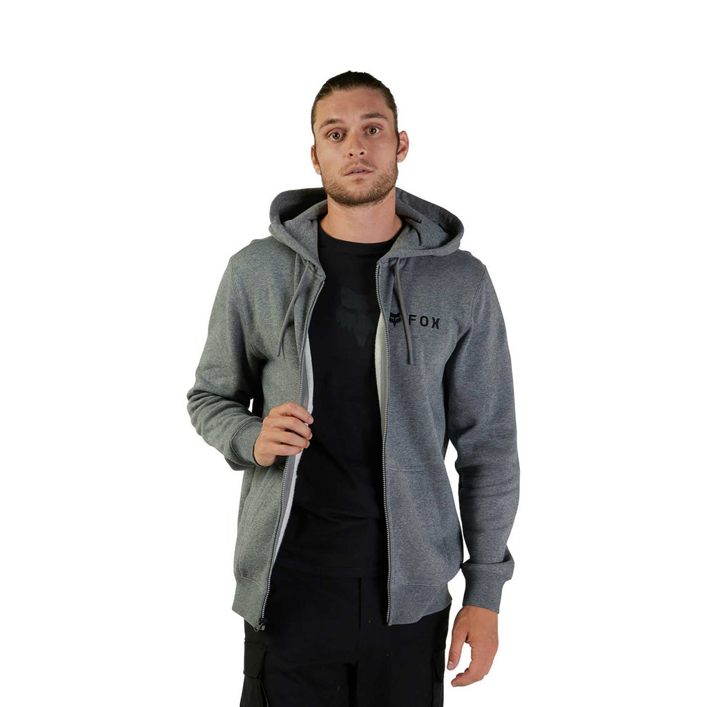 FOX Racing Mens Hoodie - ABSOLUTE Fleece ZIP (Heather Graphite)