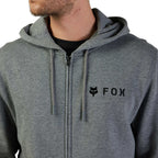FOX Racing Mens Hoodie - ABSOLUTE Fleece ZIP (Heather Graphite)