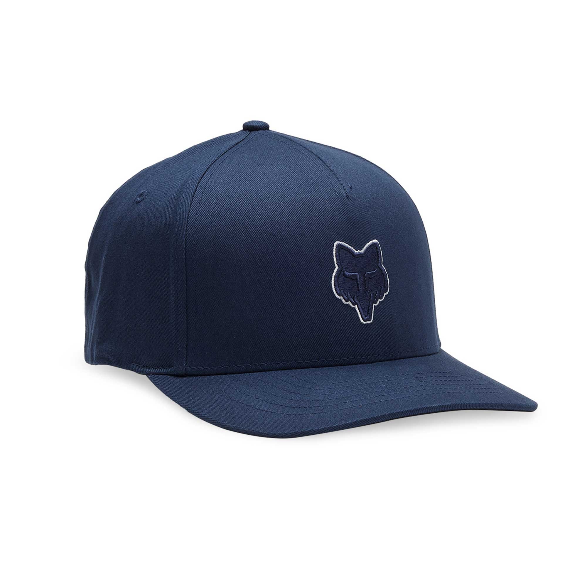 FOX Racing Mens Cap - FOX HEAD Flexfit Hat (Midnight)